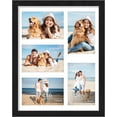 thumbnail image 1 of 11x14 Collage Picture Frame, Displays 5Pcs 4x6 Pictures with Mat or 1Pcs 11x14 for Wall Mounting, Picture Frames Collage Wall Decor, 1 of 8
