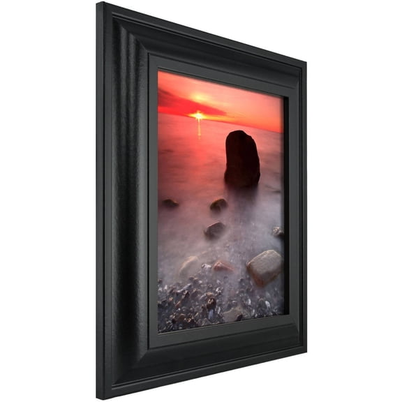 11x14 Contemporary Upscale Satin Black Picture Frame