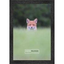 11x14 Black Rustic Thin Barnwood Picture Frame - UV Acrylic, Foam Board Backing, Hanging Hardware