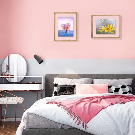 11x14 Floating Photo Picture Frame, Floating Display for Photos 8x10, 7x9, 5x7, 8.5x11 Certificate, or Full Display for 11x14 Photos, Solid Wood, Double Glass, 2 Pack, Carbonized Brown