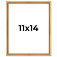 thumbnail image 1 of 11x14 Frame Beaded Gold Solid Wood Picture Frame | 0.75 Inches Moulding Width | Liscio Oro, 1 of 8
