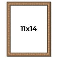 thumbnail image 1 of 11x14 Frame Gold Real Wood Picture Frame Width 1.25 inches | Interior Frame Depth 0.5 inches |, 1 of 8