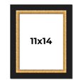 thumbnail image 1 of 11x14 Frame Gold Real Wood Picture Frame Width 2.25 Inches | Interior Frame Depth 0.5 Inches |, 1 of 8