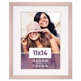 thumbnail image 1 of 11x14 Frame Rose Gold With White Picture Mat For 11x14 Photo - Rose Gold 13x16 Frame To Display, 1 of 8