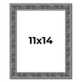 thumbnail image 1 of 11x14 Frame Silver Black Rustic Sonoma Solid Wood Picture Frame | 1.5 Inch Moulding Width |, 1 of 8