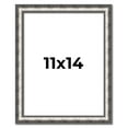 thumbnail image 1 of 11x14 Frame Silver Real Wood Picture Frame Width 1.125 Inches | Interior Frame Depth 0.5 Inches |, 1 of 8