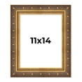 thumbnail image 1 of 11x14 Frame Vintage Gold Solid Wood Picture Frame | 2.5 Inch Moulding Width | Ornate Bronze Museo, 1 of 8