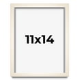 thumbnail image 1 of 11x14 Frame White Wheat Solid Wood Picture Frame | Moulding Width 0.75 Inches | Interior Depth 0.5, 1 of 8