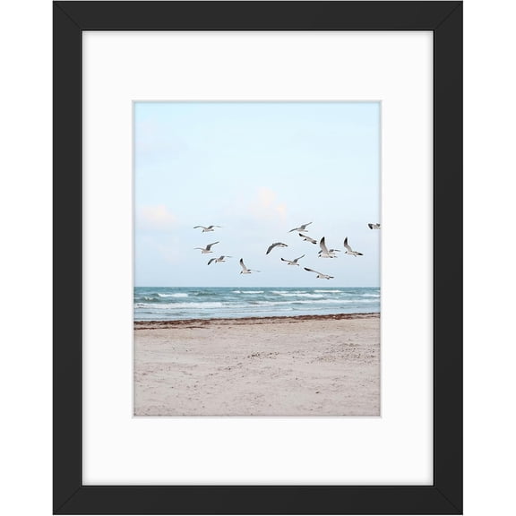 11x14 Frames Display 8x10 Picture with Mat or 11x14 Photo Without Mat, Shatter-Resistant Glass, Pre-Installed Wall Mounting Hardware - Black