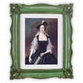 thumbnail image 1 of 11x14 Photo Frame for Wall and Tabletop Vintage Picture Frames 11 x 14 Matted to 8 x 10, Distressed Green Poster Frames, 1 of 1