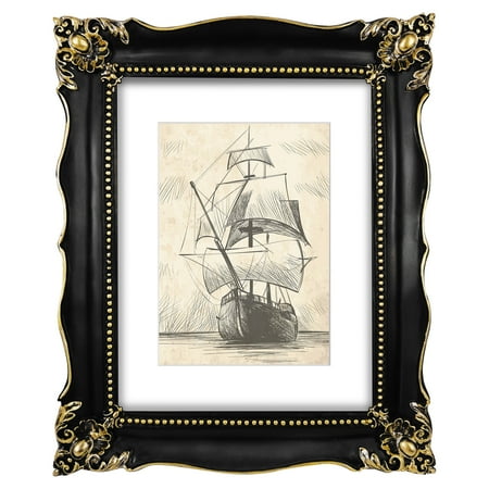 11x14 Picture Frame, Black Poster Frames 11 x 14 inch for Wall and Tabletop Display, Vintage Home Decor