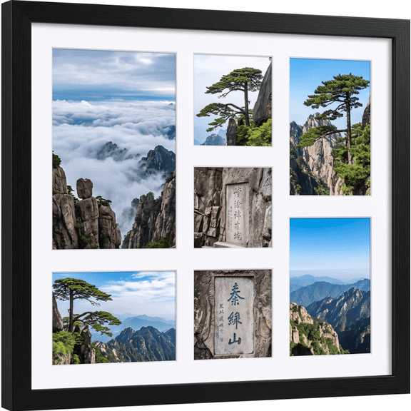 11x14 Picture Frame Collage, 4x6 Photo Frame for Wall with 5 Openings,Multi Picture Frame for Wall Display in Living Room Bedroom Office,Perfect Gift for Family,Black