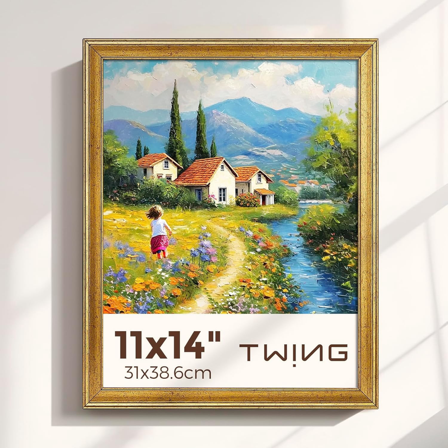 11x14 Picture Frame,Display Pictures 8x10 with Mat or 11x14 Without Mat ...