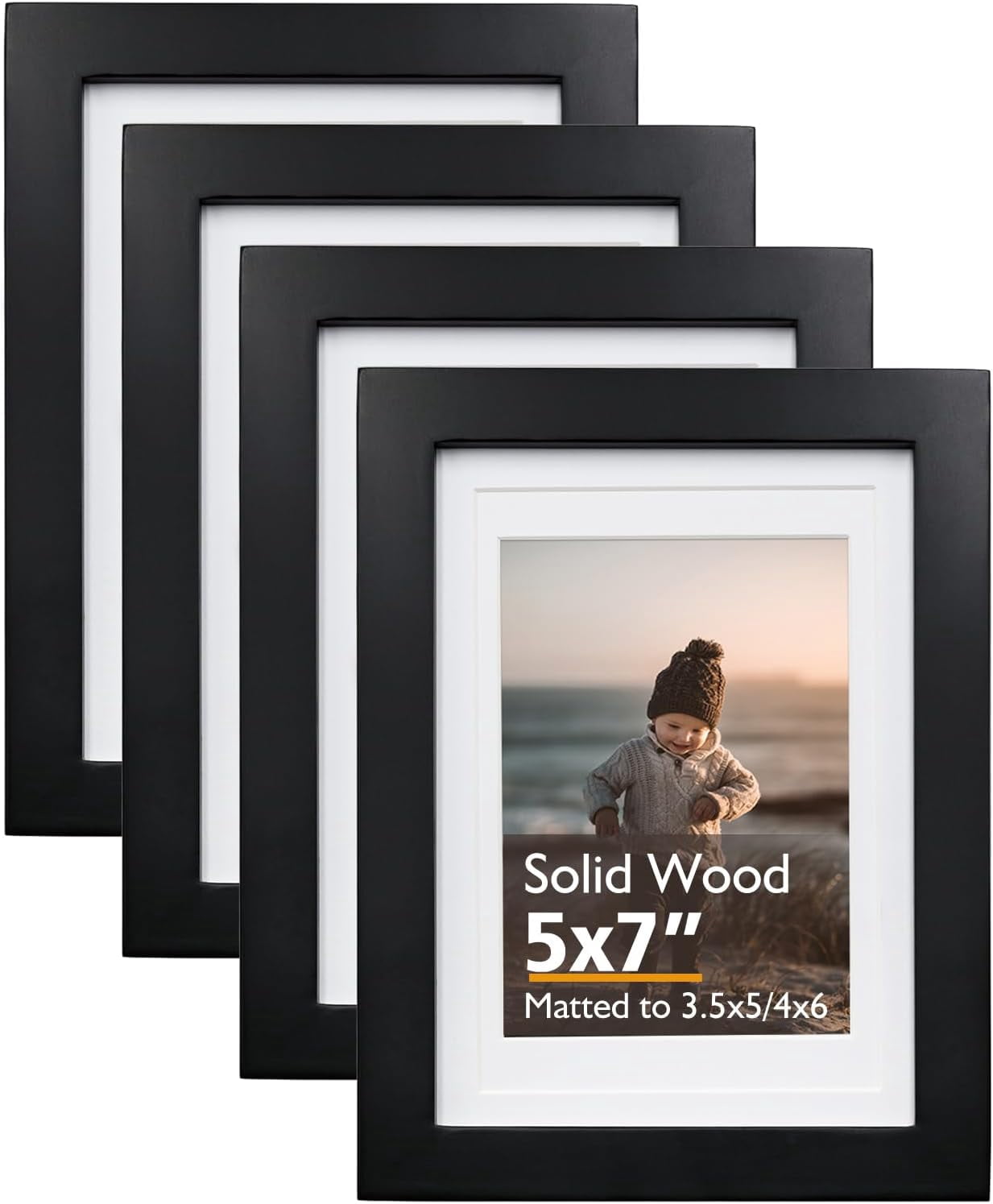 11x14 Picture Frame Natural, Solid Wood Frames 14x11 with Acrylic ...