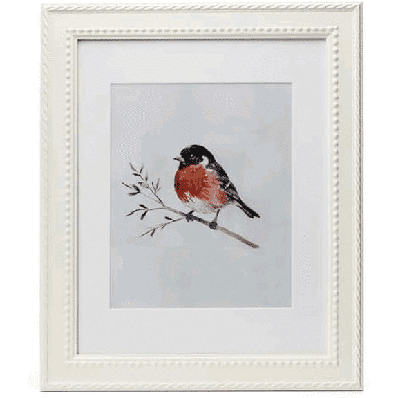 11x14 Picture Frame Photo Frame, Made of Solid MDF Wood with Real Glass, Display Picture 8x10 with Mat or 11x14 without Mat, Vertical and Horizontal for Wall Hanging, White Classic Beaded Frame