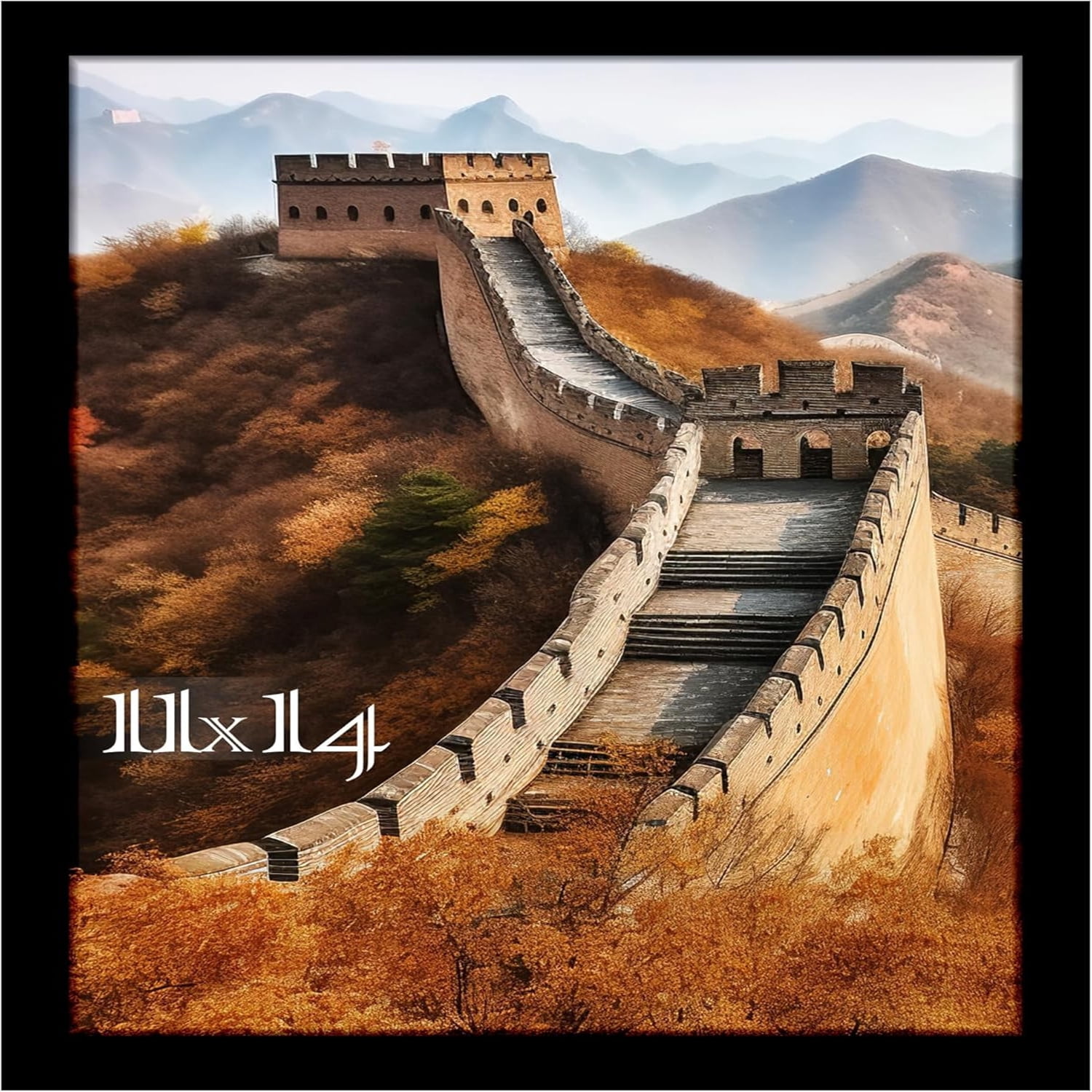 11x14 Picture Frame, Photo Frame for Wall Mounting Display, Black ...
