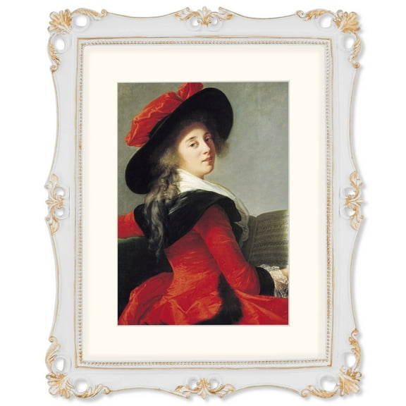 11x14 Picture Frames White 11x14 Frame Matted to 8x10 Photo for Wall and Table Decor, Vintage Poster Frames