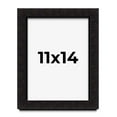 thumbnail image 1 of 11x14 Shadow Box Black Solid Wood Display Picture Frame | 1 Inch Rabbet Depth | | 1.375 Inch, 1 of 4