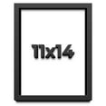 thumbnail image 1 of 11x14 Shadow Box Frame Black | 2 Inches Deep Real Wood Contemporary Shadowbox Display Frame | UV, 1 of 4