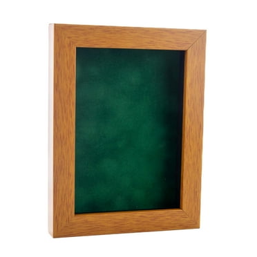 11x14 Shadow Box Frame Light Brown Wood | With a 3/4" Usable Display Depth | Includes a Forest