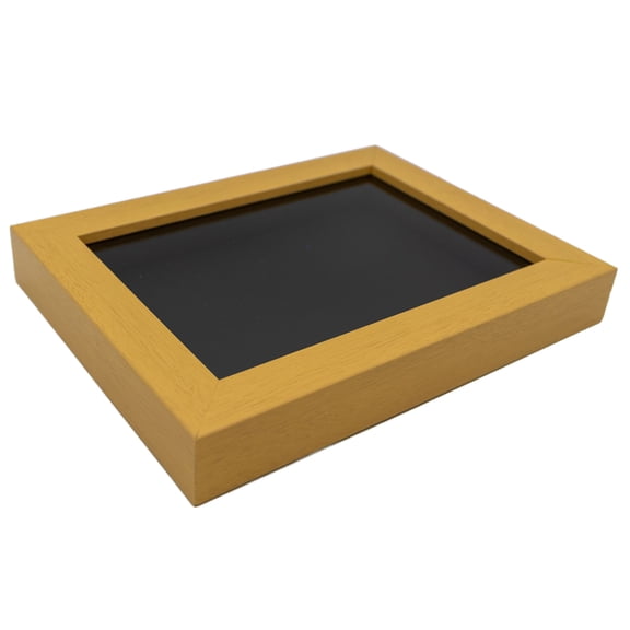 11x14 Shadow Box Frame Natural Real Wood with a Black Acid-Free Backing 3/4" of Usuable Depth UV