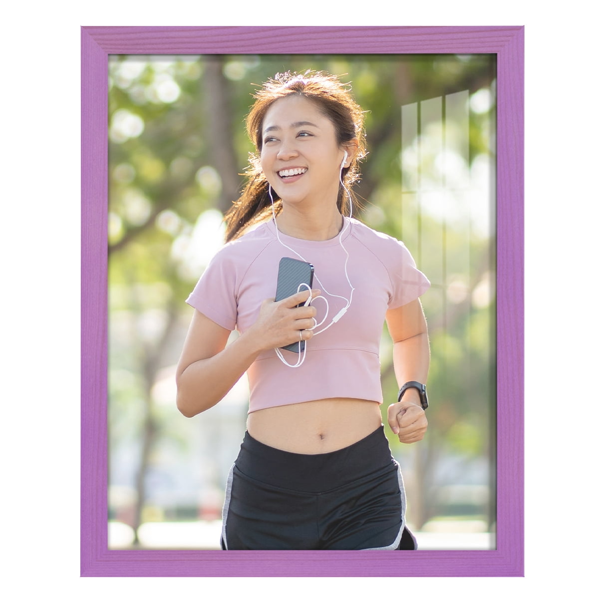11x14 Wood Grain Picture Frame - Violet
