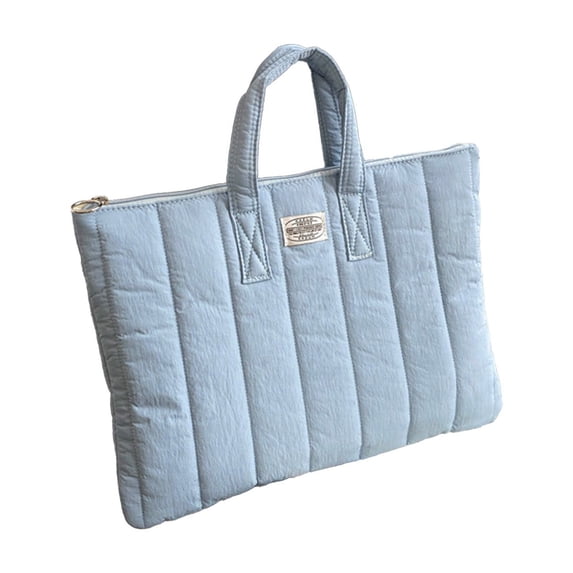 11x14 inch Business Tablet Sleeve with 5-Layer Organizer - Water-Resistant Nylon Case for Laptop/iPad/Accessories (Sky Blue)