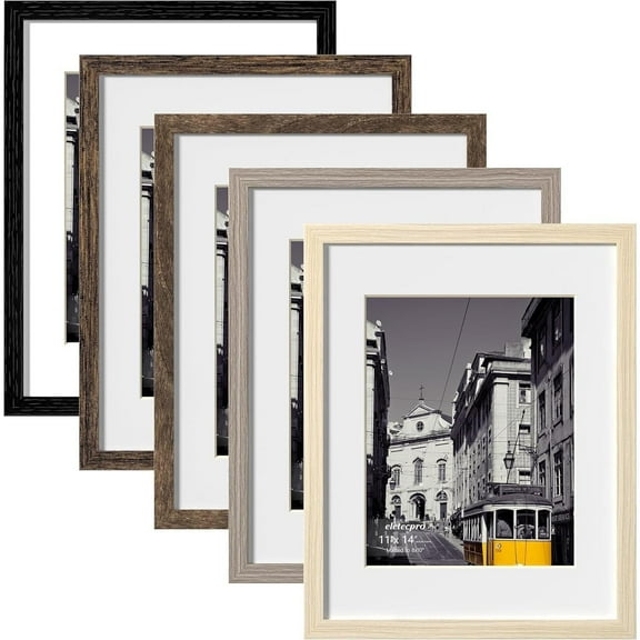 11x14in Picture Frames Set of 9, Gallery Wall Frame Display, Picture Frame Collage Wall Decor for Tabletop or Wall Mounting, Ideal for Christmas Birthday Valentine's Day