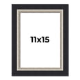 thumbnail image 1 of 11x15 Frame Black Real Wood Picture Frame Width 2.25 Inches | Interior Frame Depth 0.5 Inches |, 1 of 8