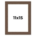 thumbnail image 1 of 11x15 Frame Brown Farmhouse Solid Wood Picture Frame Width 1.5 Inches | Interior Frame Depth 0.5, 1 of 8