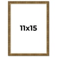 thumbnail image 1 of 11x15 Frame Gold Picture Frame - Complete Modern Photo Frame Includes UV Acrylic Shatter Guard, 1 of 8