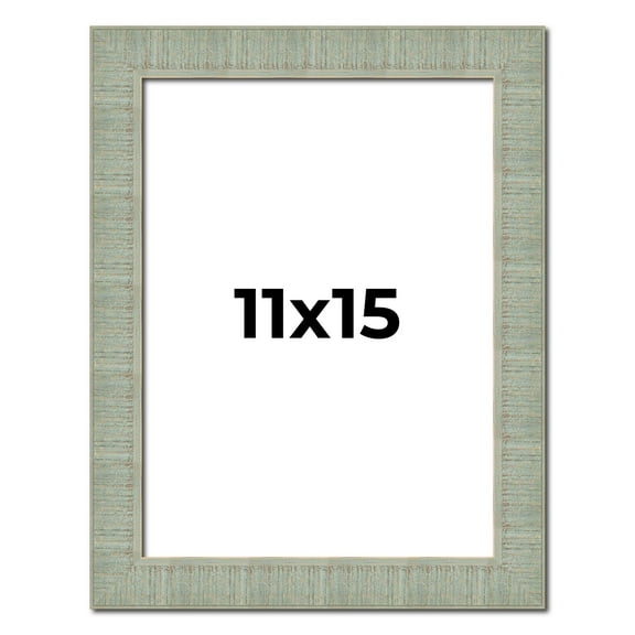 11x15 Frame Green Desert Pear Solid Wood Picture Frame | 1.625 Inch Moulding Width | Interior Frame