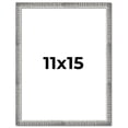 thumbnail image 1 of 11x15 Frame Silver Picture Frame - Complete Modern Photo Frame Includes UV Acrylic Shatter Guard, 1 of 8