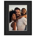thumbnail image 1 of 11x15 Frame with Mat - Black 13x17 Frame Wood Made to Display Print or Poster Measuring 11 x 15, 1 of 8