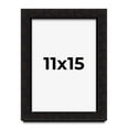 thumbnail image 1 of 11x15 Shadow Box Black Solid Wood Display Picture Frame | 1 Inch Rabbet Depth | | 1.375 Inch, 1 of 4