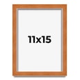 thumbnail image 1 of 11x15 Shadow Box Frame Brown | 0.875 Inches Deep Real Wood Contemporary Shadowbox Display Frame |, 1 of 6