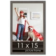 thumbnail image 1 of 11x15 Textured Grey Picture Frame - UV Acrylic, Foam Board Backing, Hanging Hardware, 1 of 8