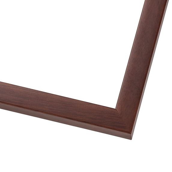 11x16 Classic Modern Brown Picture Frame - UV Acrylic, Foam Board Backing, Hanging Hardware