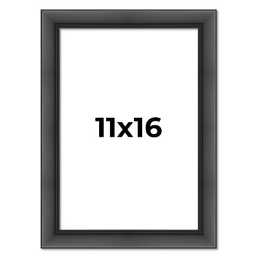 11x16 Frame Black Passaggi Solid Wood Picture Frame Width 1.5 Inches | Interior Frame Depth 0.5