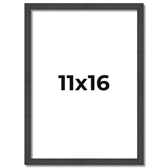 11x16 Frame Brown Picture Frame - Complete Modern Photo Frame Includes UV Acrylic Shatter Guard