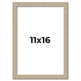 thumbnail image 1 of 11x16 Frame Grey Solid Wood Picture Frame Width 1 Inches | Interior Frame Depth 0.5 Inches |, 1 of 8