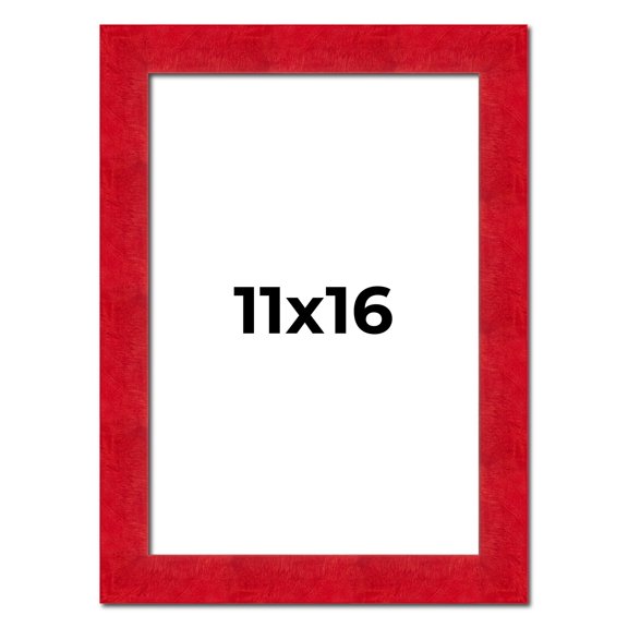 11x16 Frame Red Burl Solid Wood Picture Frame Width 1.75 Inches | Interior Frame Depth 0.5 Inches |