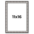 thumbnail image 1 of 11x16 Frame Silver Real Wood Picture Frame Width 1.125 Inches | Interior Frame Depth 0.5 Inches |, 1 of 8