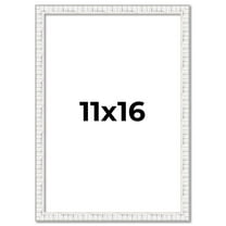 11x16 Frame White Real Wood Picture Frame Width 0.75 inches | Interior Frame Depth 0.5 inches |