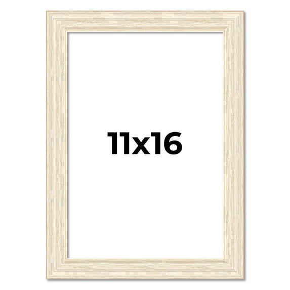 11x16 Frame White Real Wood Picture Frame Width 1.5 inches | Interior Frame Depth 0.5 inches | Barn