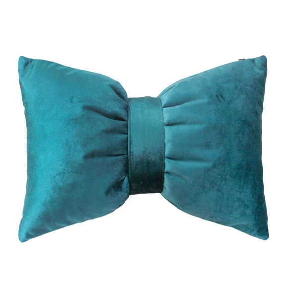 11x16 Inch Petal Makeup Vanity Chair Back Pillow with Adjustable Bow Styling Cute Cushion for Headboard and Car Backrest