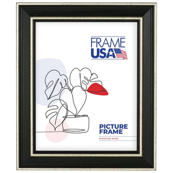11x16 Picture Frame Silver Olympic, 78238-101, 1.5 Inch Wood, Glass, Wall Display