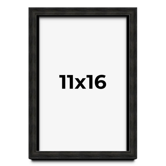 11x16 Shadow Box Black Rustic Barnwood Display Frame | 1.125 Inch Deep | 0.875 Inch Moulding Width