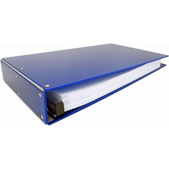 11x17 2" EZ Comfort Angle-D Ring Blue Acrylic Binder