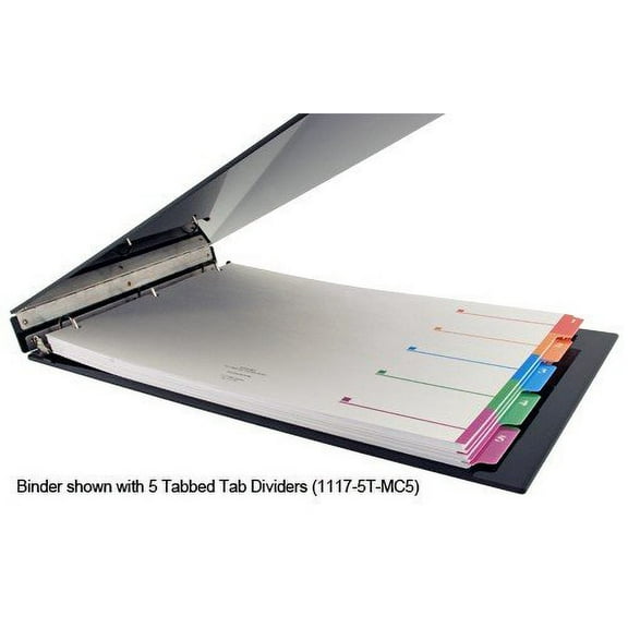 11x17 Binder Acrylic Panel Featuring a 1" Angle-D Ring Blue